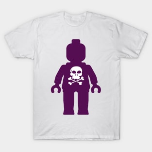 Minifig with Skull Design T-Shirt